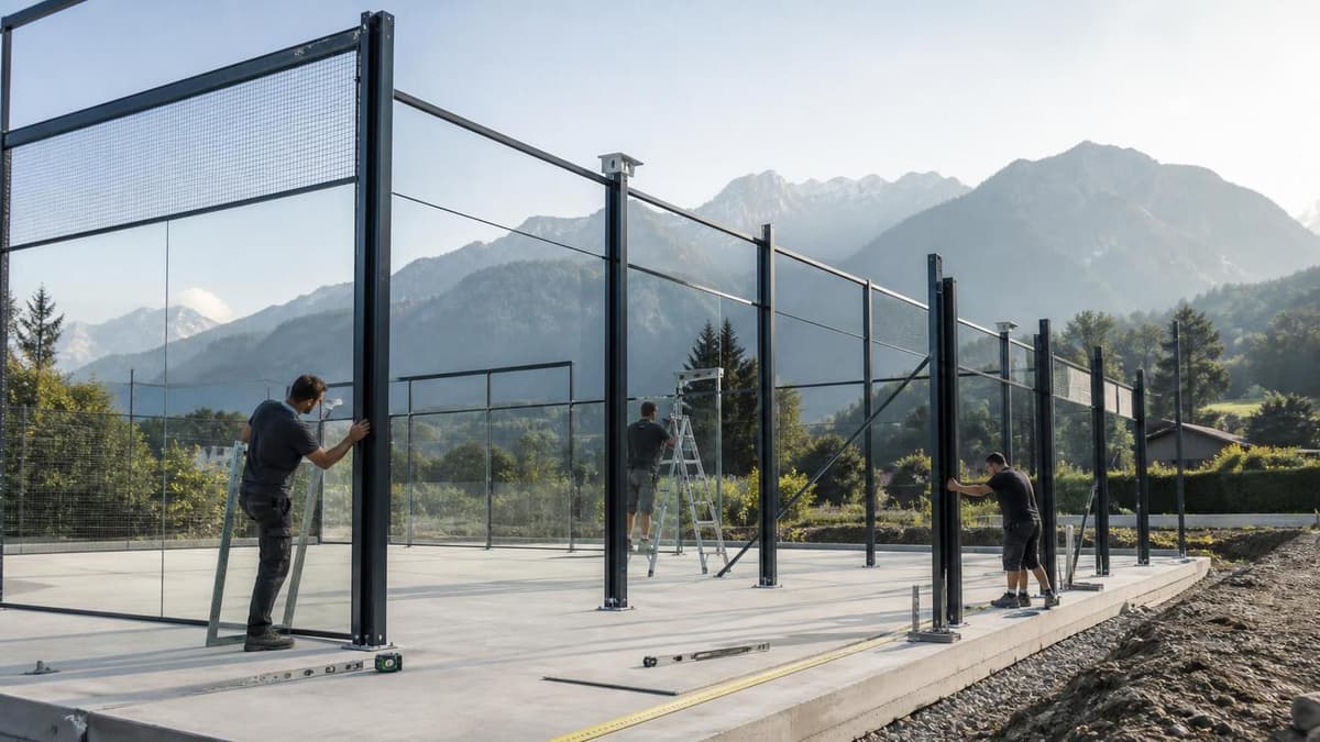 Construire un terrain de padel : Dimensions officielles et étapes clés du projet