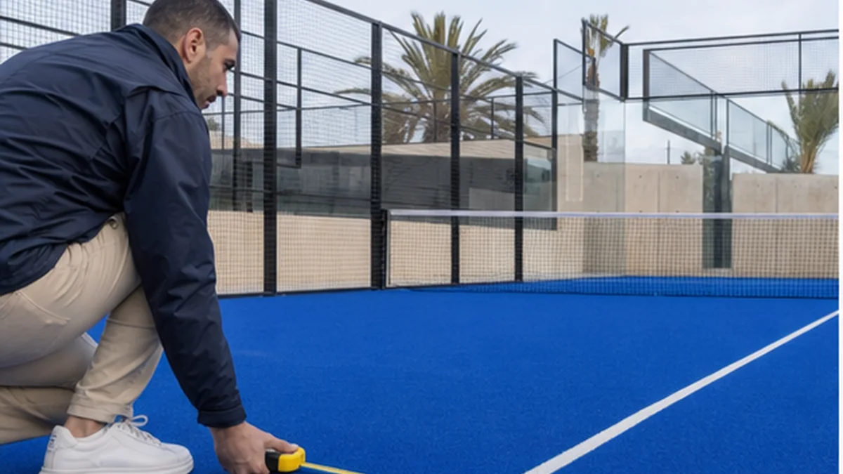 Constructeur terrain de padel normes FIP : controles reels au Maroc