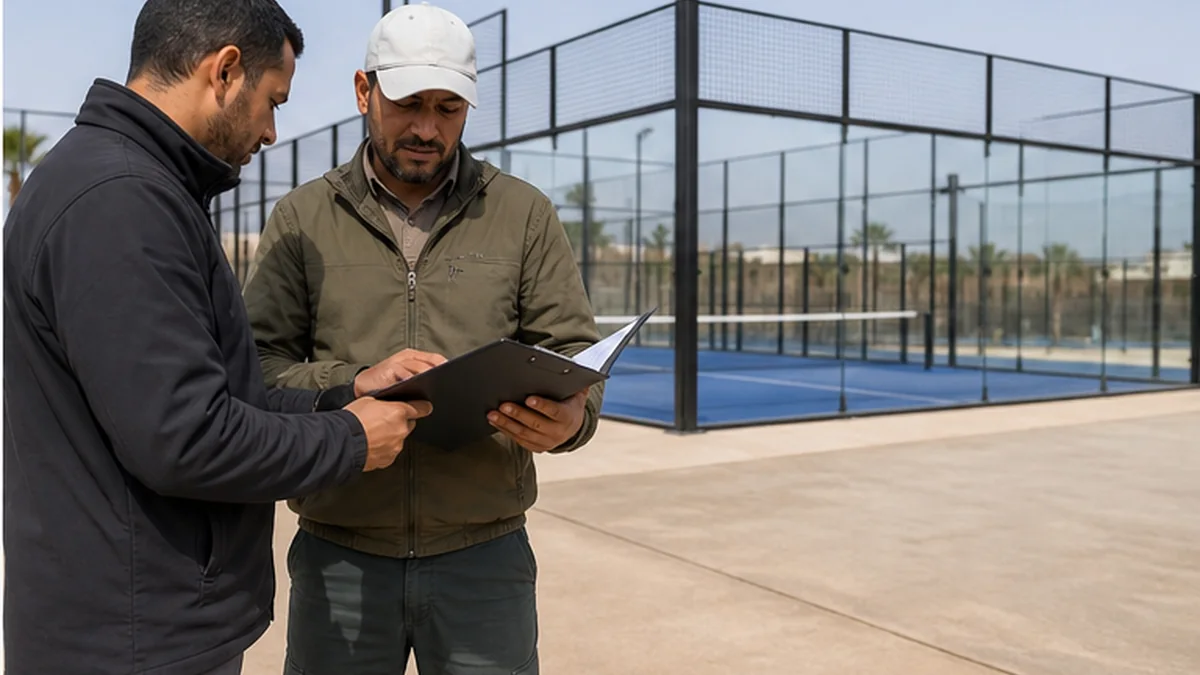 Installateur padel Maroc : la checklist de reception chantier : arbitrage operationnel, budget et risque d'exploitation