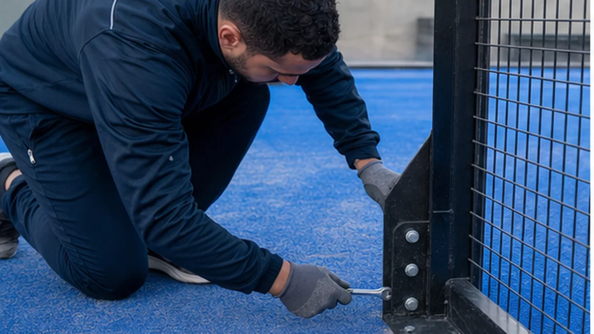Maintenance terrain padel Maroc : calendrier anti-fermeture : controle technique des composants et de la pose