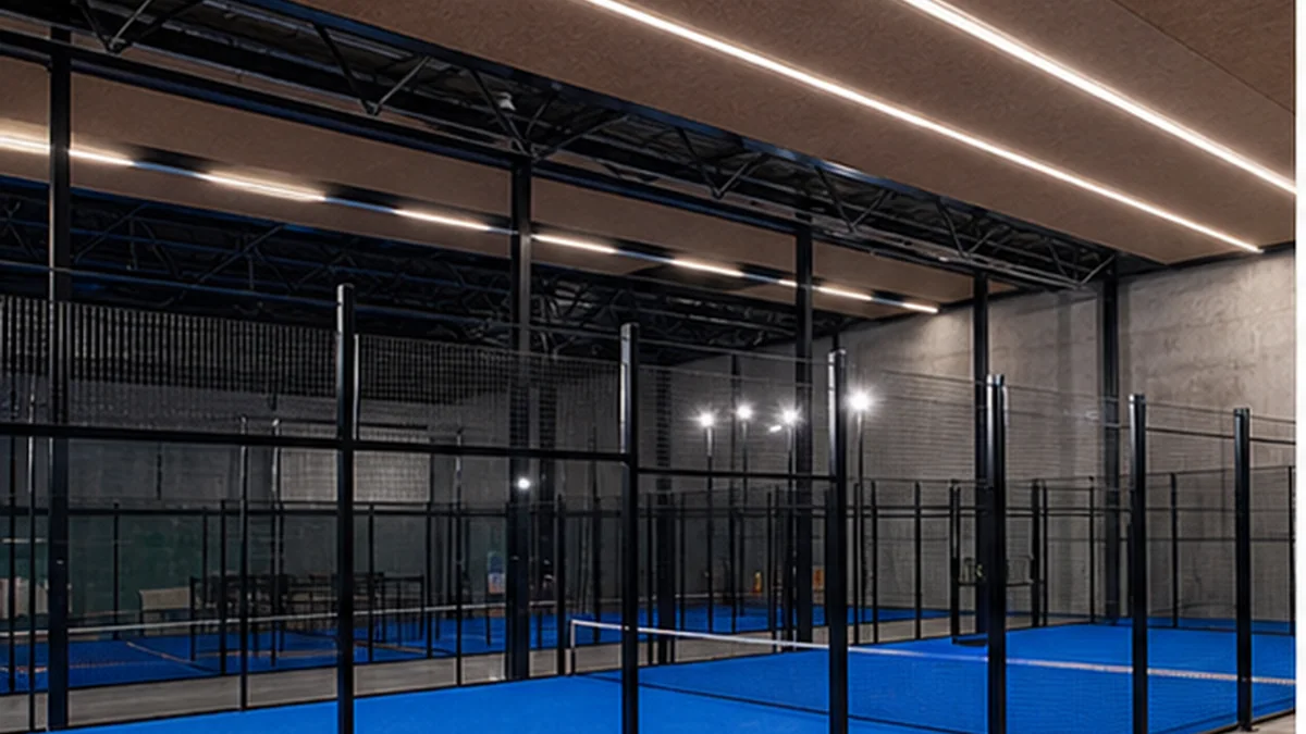 Padel pro indoor Maroc : rentabilite, hauteur, acoustique et chaleur